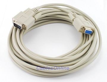 25' 9 Wires DB9 M/F Extension