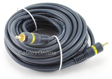 25 ft. High Quality Python 1-RCA Interconnects Cable, Blue