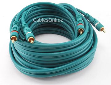 25 ft. Premium 2-RCA Male to 2-RCA Male Audio Cable