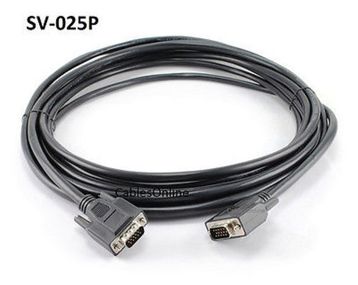25ft Plenum (CMP) HD15 Super VGA Male/Male In-Wall Rated Monitor Cable