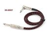 2ft 1/4" Mono Male to Right-Angle Male Woven Guitar/Bass Cable