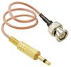 2ft BNC Male to 3.5mm (1/8") TS Male RG316 Cable
