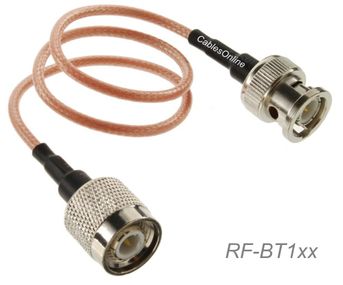 2ft TNC Male to BNC Male RG316 Cable