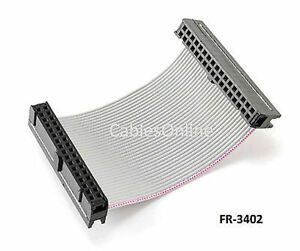 2in 34-Pin (2x17) Female to Female 2.54mm-Pitch 34-wire IDC Flat Ribbon Cable
