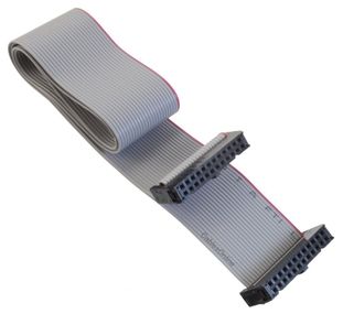 36-inches 24-Pin (2x12) 2.54mm-Pitch Female to Female IDC 24-Wire Flat Ribbon Cable