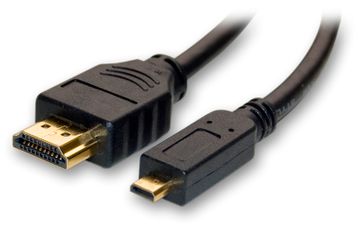6 Ft  High Speed Micro-HDMI (Type D) to HDMI (Type A) w/ Ethernet Cable