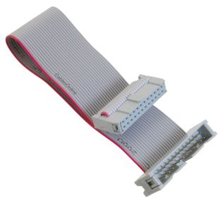 6-inches 24-Pin (2x12) 2.54mm-Pitch Male to Female IDC 24-Wire Flat Ribbon Extension Cable