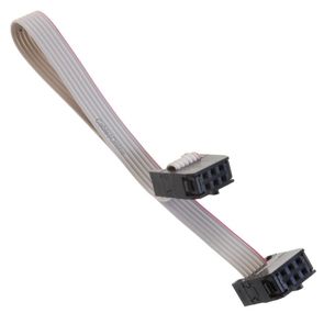6-inches 6-Pin (2x3) 2.54mm-Pitch Female to Female IDC 6-Wire Flat Ribbon Cable