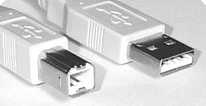 6' USB A/B Male/Male Cable