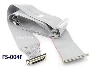 69" SCSI 50-Pin IDC50 4-Drive Cable w/ External SCSI-2 HPDB50 Female Connector