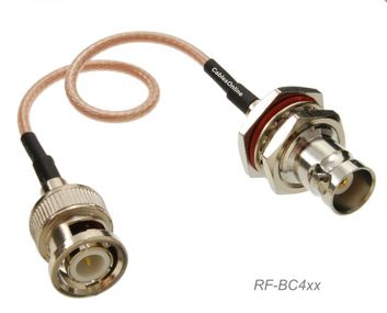 6ft BNC Male to BNC Bulkhead Female RG316 Cable