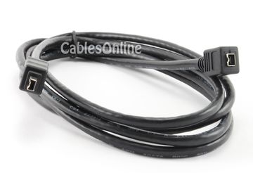 6ft. Firewire 400 (IEEE 1394a) 4-Pin Male to Female Extension Cable - StarTech 139444EXT6