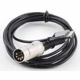 Cavo Adattatore DIN 5 Pin A RCA 90° - 50cm Per Audio Bang & Olufsen