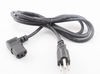 6ft Right-Angle AC Power Cord Cable with 3-Conductor PC Power Connector