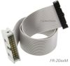 6in 20-Pin (2x10) 2.54mm-Pitch Male/Female 20-wire IDC Flat Ribbon Extension