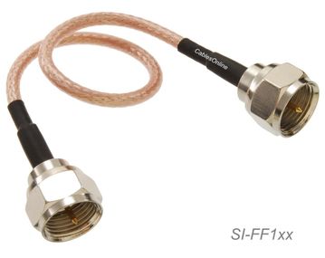 6in Slim Coax 75-ohm RG179 with F-Type Connectors TV, Satellite & Antenna Cable