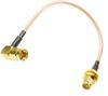 6in SMA Right-Angle Male to SMA Bulkhead Female RG316 Cable