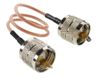 6in UHF PL259 Male to UHF PL259 Male RG316 Cable