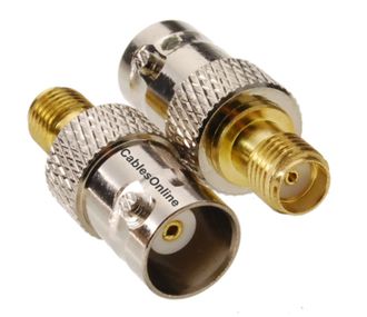 BNC Female to SMA Female 50-ohm Coaxial RF Adapter, CablesOnline RF-M121G
