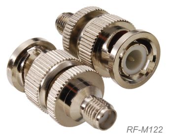 BNC Male to SMA Female 50-ohm Coaxial RF Adapter, CablesOnline RF-M122