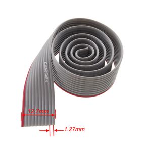 Bulk 10-Wire 1.27mm Pitch Flat Ribbon Cable for 2.54mm FC Connectors, Per Foot