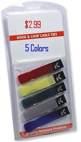 Cable Tie Straps, Hook and Loop 5 Pack, Manhattan 518260