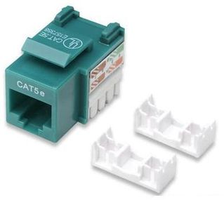 CAT5e RJ45 110-Type Keystone Jack, Green