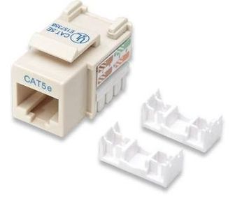 CAT5e RJ45 110-Type Keystone Jack, Ivory