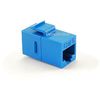 CAT6 Female/Female RJ45 Ethernet Blue Keystone Jack Coupler