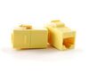 CAT6 Female/Female RJ45 Ethernet Yellow Keystone Jack Coupler