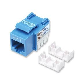 CAT6 RJ45 110-Type Keystone Jack, Blue
