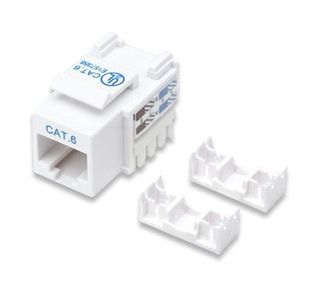 CAT6 RJ45 110-Type Keystone Jack, White