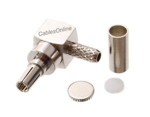 CRC9 Male Right-Angle Connector for RG316,174,178 Coax Cable