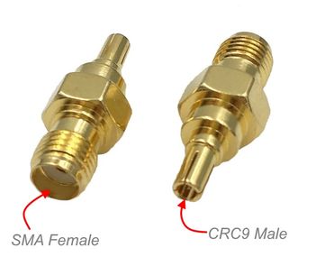 CRC9 Male to SMA Female 50 ohm impedance Coaxial RF Adapter