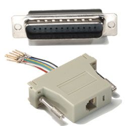 DB25M to RJ11 Modular Adapter