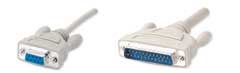 DB9 Female to DB25 Male Modem Cable