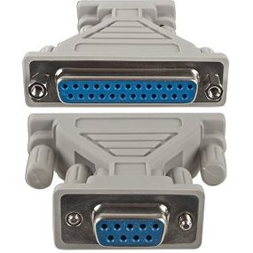 DB9F to DB25F Serial Adapter
