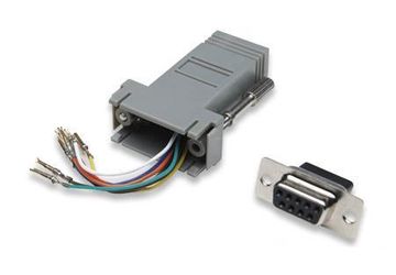 DB9F to RJ45 Modular Adapter