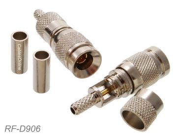 DIN 1.0/2.3 Crimp/Solder Type Connector for RG316/RG174/LMR100 Coax wire
