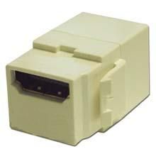 HDMI Female to Female Keystone Coupler, Ivory