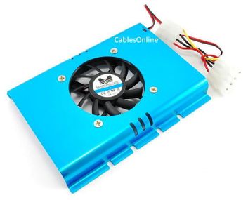 MANHATTAN Aluminum 4-Pin Molex Single 60 mm Fan Hard Disk Drive Cooler   700559