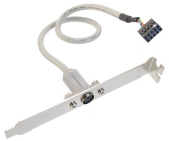 MiniDin6F to IDC 2X5 PS/2 Port