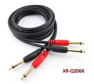 6ft Kirlin Dual 1/4" TS Mono Male to Male Plug Noise Free Audio Cable
