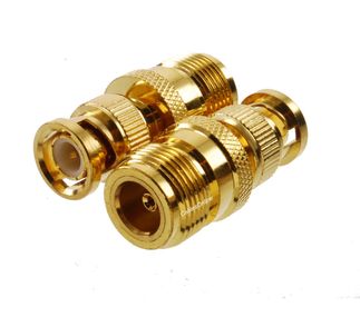 N Female Jack to BNC Male Plug Coaxial Adapter