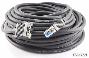 75ft. Premium HD15 Super VGA Double Shielded Male/Female Extension Monitor Cable