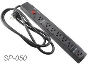CablesOnline, 7 Outlets 1200J Surge Power Strip w/6-foot Right-Angle Cable