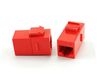 CAT6 Female/Female RJ45 Ethernet Red Keystone Jack Coupler