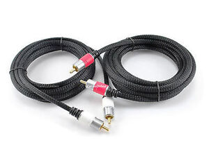 1-Set RCA Dual Shield Stereo Audio Coax Cable