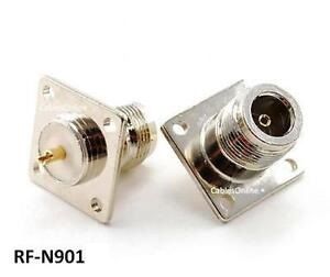 Commerical Grade N-Type Jack Bulkhead Panel Mount Connector