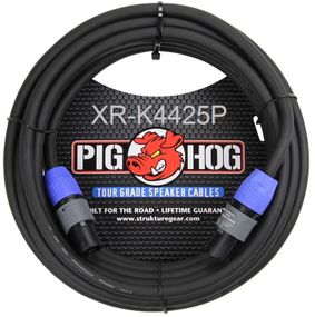 25ft PigHog NEUTRIK SpeakON/SpeakOn 2C/14AWG Pro-Audio Tour Grade Speaker Cable